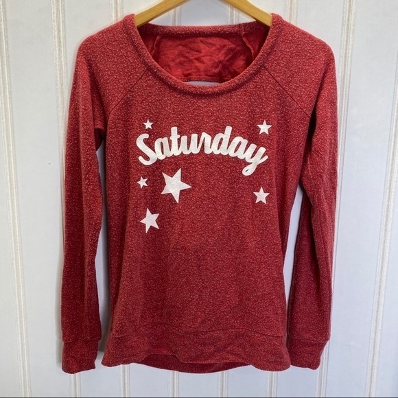 CHASER Saturday Red Soft Sweatshirt 820 - Picture 2 of 6